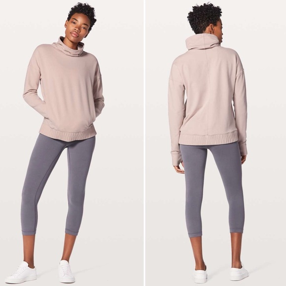 lululemon athletica Tops - Lululemon Stress Less Pullover, Porcelain Pink, size 6